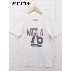 ◇ Merge LA マージエルエー フロントプリント 半袖 Tシャツ カットソー サイズS ホワイト マルチ メンズ 【中古】 【1112270006084】