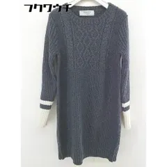 ◇ BEAMS LIGHTS ビームス ライツ 長袖 ミニ ニット ワンピース サイズ38 グレー レディース  【中古】 【1202170000395】のサムネイル