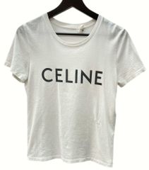 新品・未使用】ノベルティCELINE ホワイト ロゴ Tシャツ - メルカリ