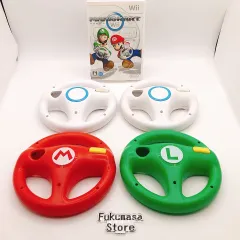 【動作確認済み】ニンテンドー Wii マリオカート ハンドル 4個 セット まとめ売り