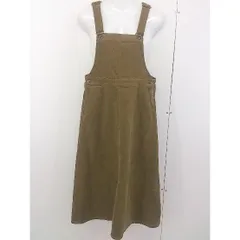 ◇ Simplicite シンプリシテェ コーデュロイ ノースリーブ 膝下丈 ワンピース サイズF カーキ レディース  【中古】 【1203110000482】のサムネイル