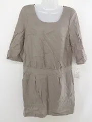 ◇ ◎ fredy emue NOLLEY'S タグ付き 定価1.2万円 サイドジップ 七分丈 膝丈 ワンピース サイズ36 モカ レディース  【中古】 【1203100000706】のサムネイル