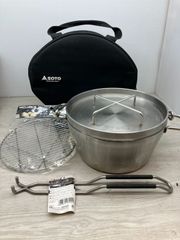 【美品】SOTO ダッチオーブン フルセット　Coleman スタンド付き 美品】SOTO ダッチオーブン フルセット Coleman スタンド付き - メルカリ