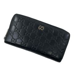 M5/037 GUCCI グッチ シマ 長財布 ラウンドファスナー - メルカリ
