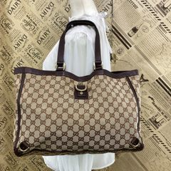 美品✨】Gucci GGキャンパス ハンドバッグ ショルダー付き 130734 