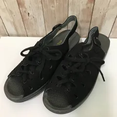 Hush Puppies（ハッシュパピー）スエード素材　レースアップコンフォートサンダル　ブラック　?のサムネイル