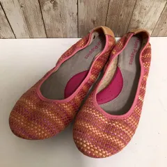 タ　Hush Puppies（ハッシュパピー）　フラットパンプス　ピンク系　訳アリのサムネイル
