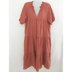 ◇ w closet ダブルクローゼット 半袖 ロング ワンピース テラコッタ系 レディース  【中古】 【1203170001474】のサムネイル