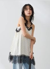 tina:jojun フリルデザイン フレア キャミチュニック サックス - メルカリ
