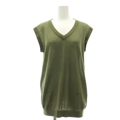 マディソンブルー MADISONBLUE DEEP V NECK VEST ニットベスト プルオーバー Vネック 00 カーキ /HK ■OSのサムネイル