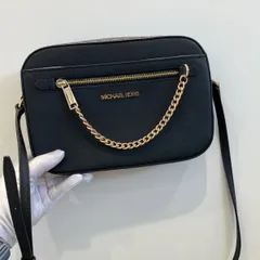 極美品✨マイケルコース カメラバッグ ショルダーバッグ ブラック 黒 ゴールド