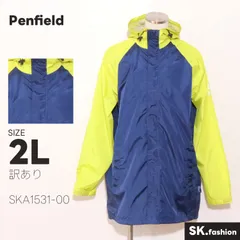訳あり Penfield アウター ナイロンジャケット　長袖　比翼仕立て　フロントジッパー　マジックテープ　フード付き　ロゴプリントのサムネイル