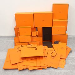 美品 HERMES エルメス オレンジ 空箱 化粧箱 19個セット - メルカリ
