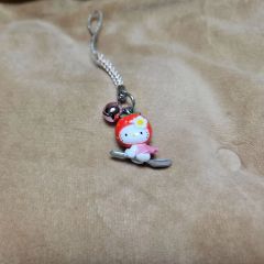 ハローキティ 根付け 栃木限定 いちごバージョン ファスナーマスコット