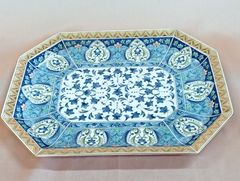美濃焼 龍峯窯 中皿 5枚セット 盛皿 龍峰窯 色絵 三洋陶器 古伊万里