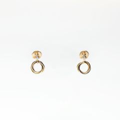 Cartierトリニティドゥ カルティエ18K(Au750)1Pダイヤピアス - メルカリ