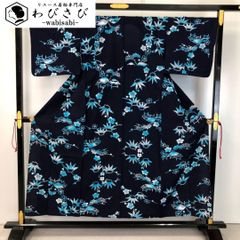 浴衣 大輪の花柄模様 裄66cm - メルカリ