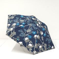 サンバリア100 完全遮光折日傘 USED品 2段 フリル フロストブルー