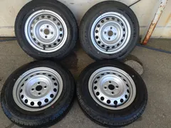 TOYOTA　トヨタ　純正　プロボックス　サクシード　スチールホイール　14インチ 5.0J +39 PCD100-4H＆　DANLOP　SP175L　155/80R14　4本のサムネイル