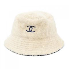 CHANEL シャネル カンカン帽 麦わら帽子 正規品 ビンテージ ハット 