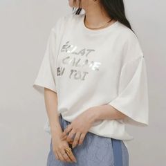 リラックスロゴTシャツ WhimGazette ウィムガゼット ホワイト - メルカリ