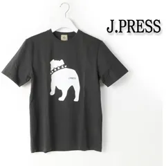 新品  J.PRESS ジェイプレス Jプレス 完売 バックブルドック Tシャツ クルーネック プリント Tシャツ M # 527のサムネイル