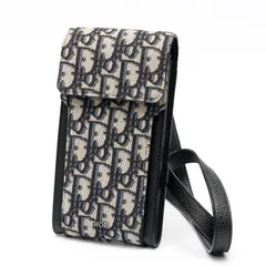 ディオール / DIOR　ショルダーポーチ / フォンホルダー　オブリーク ジャガード　ベージュ/ブラック 【中古】のサムネイル