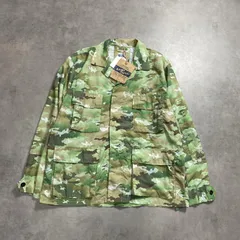 GQ5502◇ARMY TWILL : CAMO PRINT BDU JACKET◇L◇オリーブ系 アーミーツイル カモ 迷彩 シャツ ジャケット 参考定価¥19.800-