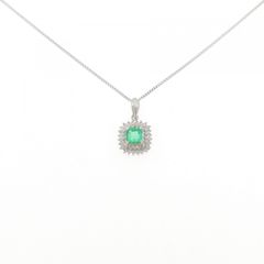 39/美品 Pt950 エメラルドカット ダイヤ0.50ct ネックレス - メルカリ