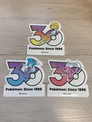 ポケモン　ステッカー　ユクシー、アグノム、エムリット　韓国　30周年　シールのサムネイル