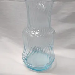 アデリア  ガラス  冠水瓶  水差し ブルー  X447