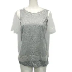 FABIANA FILIPPI(ファビアーナフィリッピ) 半袖カットソー サイズI 44/M レディース美品  - グレー×白 メッシュのサムネイル