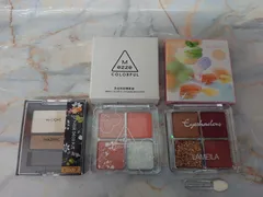 ［美品］dodo ドド 3D ノーズデコキット mezze smart colorful eyeshadow palette アイシャドウパレット 4色 8g La mei la アイシャドウパレット 4色 8g 3点セット セット売り 01-0478のサムネイル