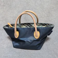 BURBERRY BLUE LABEL トートバッグ 　バーバリー　ブルーレーベル　ハンドバッグ  ノバチェック　ミニ 舟型 ナイロン　ランチバッグ お弁当入れ