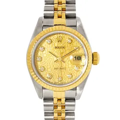 ロレックス ROLEX 79173G デイトジャスト 腕時計 シャンパン コンピューター文字盤 SS×YG コンビ 10Pダイヤ レディース【中古】のサムネイル