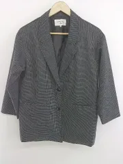 ◇ Samansa Mos2 千鳥格子 2B 長袖 テーラードジャケット サイズF グレー系 レディース P  【中古】 【1208260012385】のサムネイル