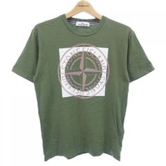 ストーンアイランド センターコンパスビッグロゴ 刺繍 半袖Tシャツ M