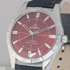ROAMER 自動巻き時計 スイス製 稼働品。高級感 25石。バンド劣化あり。 ROAMER 自動巻き時計 スイス製 稼働品。高級感 25石。バンド劣化あり