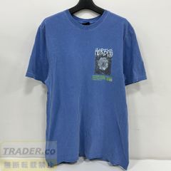 C.E CAVEMPTオーバーダイTシャツグラフィックティーフェード製品染青L 