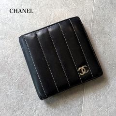 CHANEL シャネル ビコローレ 4974265 レザー 二つ折り ブラック - メルカリ