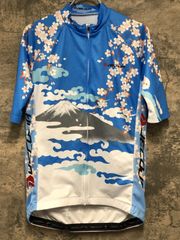 広島東洋カープ Jスポーツ サイクルジャージ WAVE ONE 古着 総柄 L