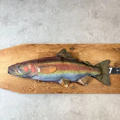 Rainbow Trout Stuffed Animal ② レインボートラウト　ぬいぐるみ クッション ② 魚のサムネイル