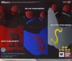 반다이 SHFiguarts <피규아츠> 레드 & 블루 & 실버 하카이더 3 체 세트