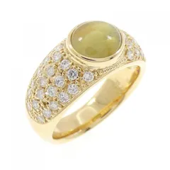 K18YG クリソベリルキャッツアイ リング 2.25CT