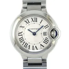 カルティエ Cartier 腕時計 バロンブルー SM W69010Z4 シルバー文字盤 ローマンインデックス SS クオーツアナログ 【中古】のサムネイル