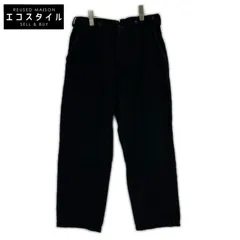 COMOLI　コモリ　W03-03002 ブラック デニム オーバーパンツ　0