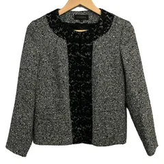 ESCADA(エスカーダ) ジャケット サイズ36 M レディース美品  - グレー×黒 長袖/春/秋のサムネイル