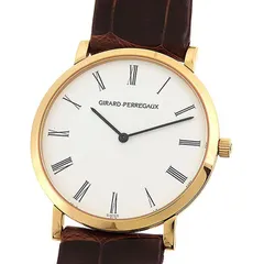 GIRARD PERREGAUX ジラール・ペルゴ クラシック エレガンス 4762 ホワイト文字盤 K18PG 750 レザー 約36.2g 腕時計 手巻き メンズ 送料無料 241001033167のサムネイル