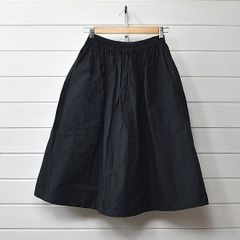 AD2013 14SS コットンギャザーフレアスカート 黒 archive - メルカリ