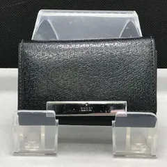 GUCCI　グッチ　６連キーケース　レザー　ブラック系　1968